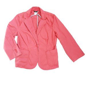 J. CREW Coral Jean Jacket Blazer sz M